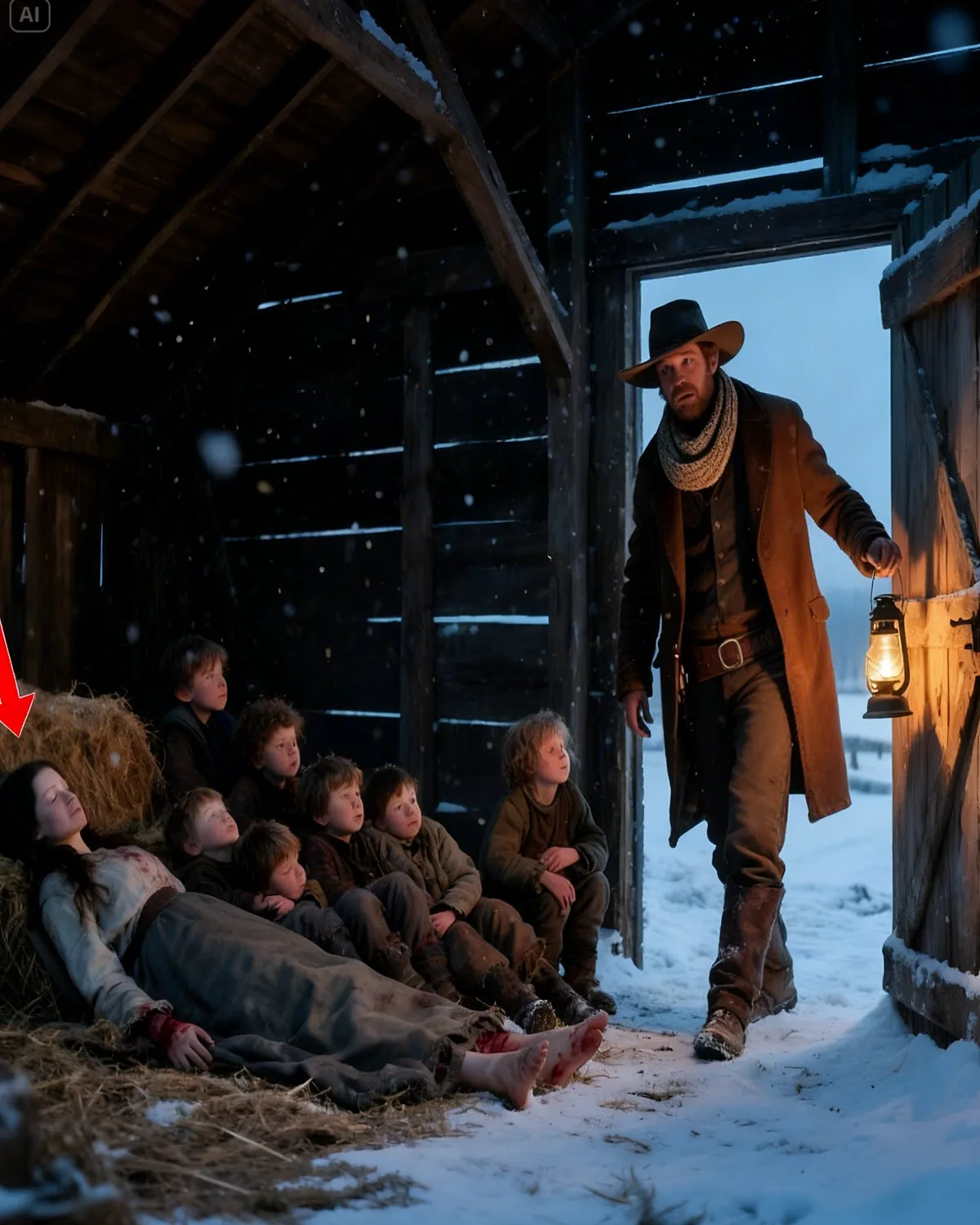 He Found an Injured Woman and 7 Kids Sleeping in His Barn, What He Did Next, Shocked the Whole Town