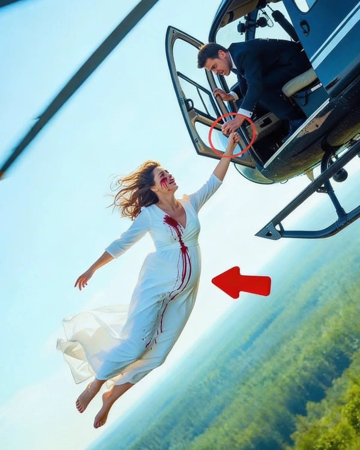 Husband Pushed His Pregnant Wife From a Helicopter for Insurance Money — She Survived and Make …