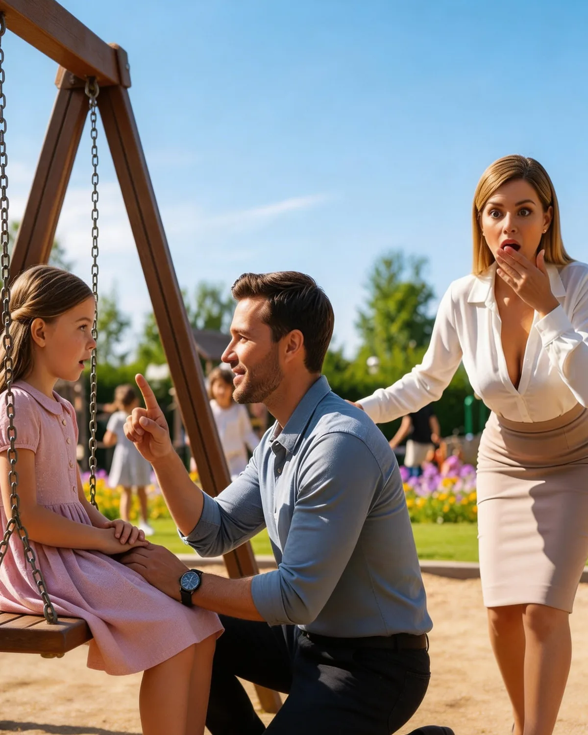 CEO Took Her Mute Daughter to the Playground, Froze When a Single Dad Made Her Speak First Time…