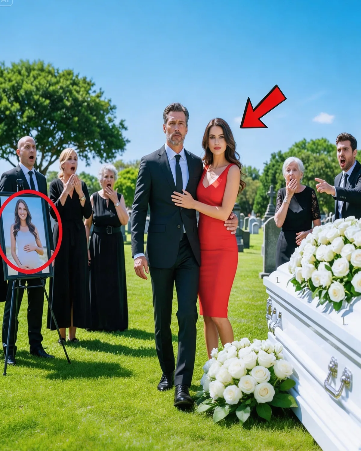 He Brought Mistress To His Pregnant Wife’s Funeral — The Lawyer Then Read Her Will And Revealed His