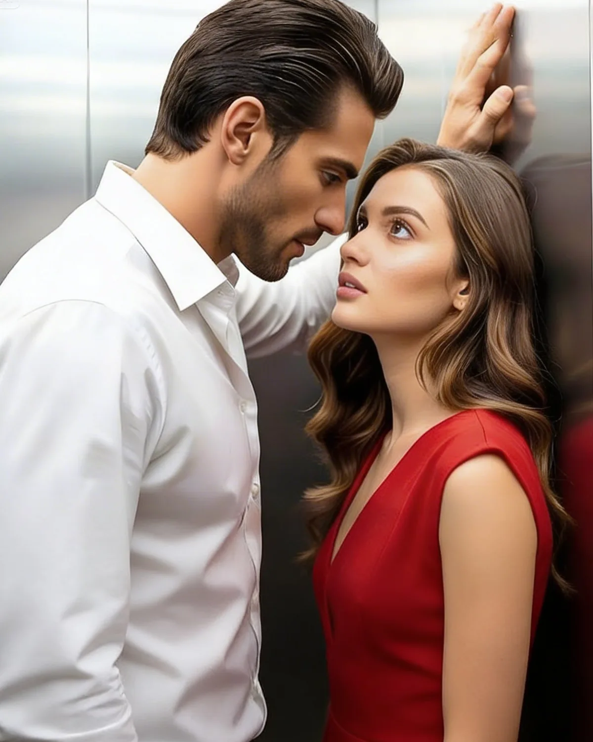 She confessed her virginity in the elevator and the CEO heard everything,canceling all his meetings