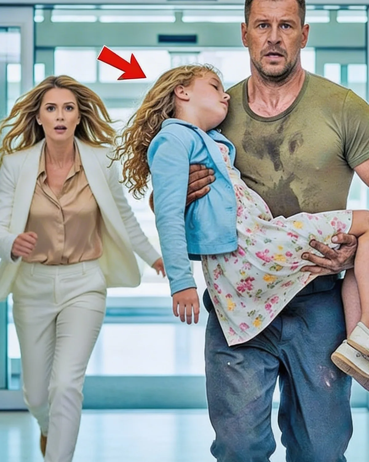 A Little Girl Collapsed Outside the Hospital — A Single Dad Helped, Not Knowing the Truth…