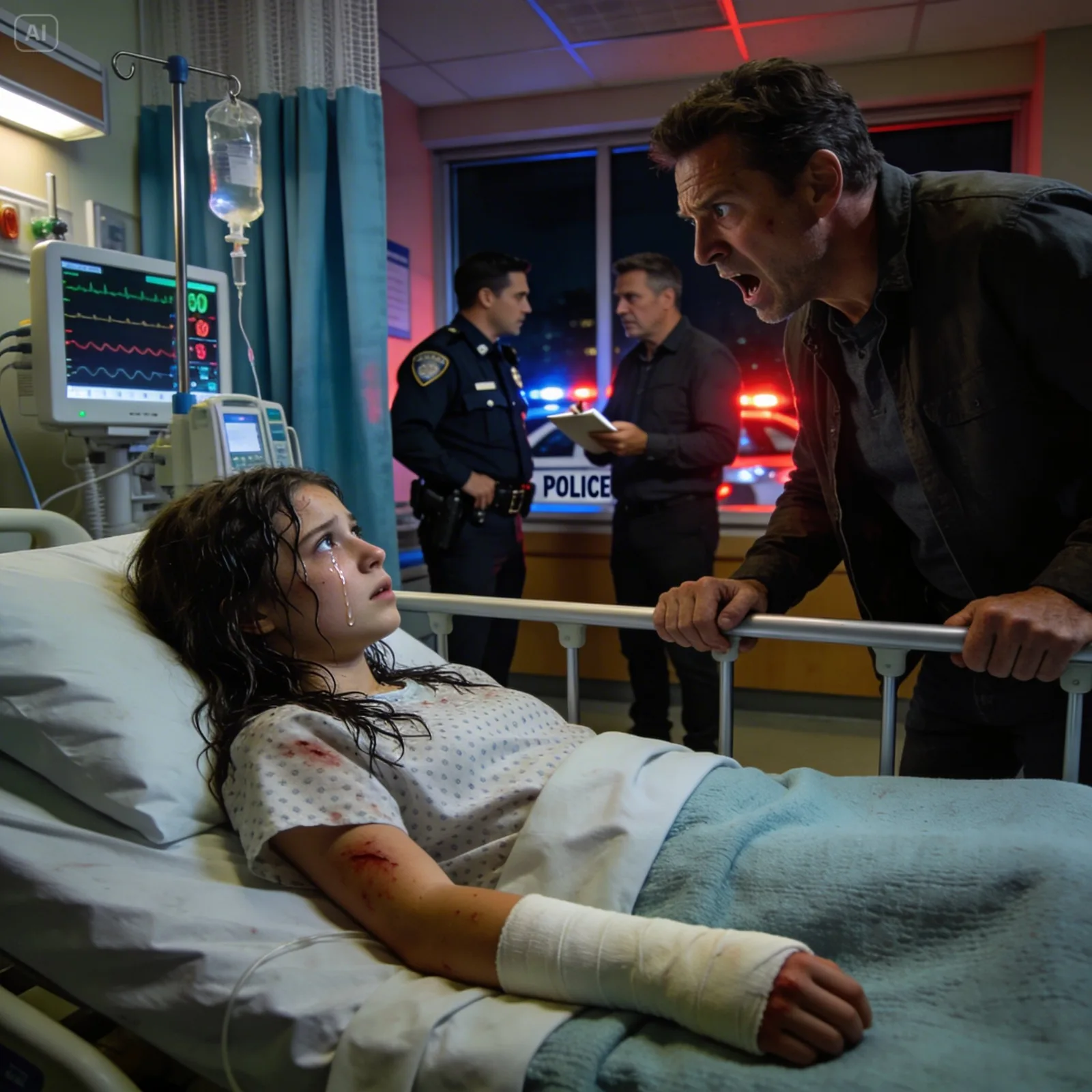 My Daughter Called Sobbing: “Dad…. I’m At The Hospital. Uncle Derek Pushed Me Off The Dock… But He’s Telling Them I Slipped. The Police Believe Him! When I Arrived, …