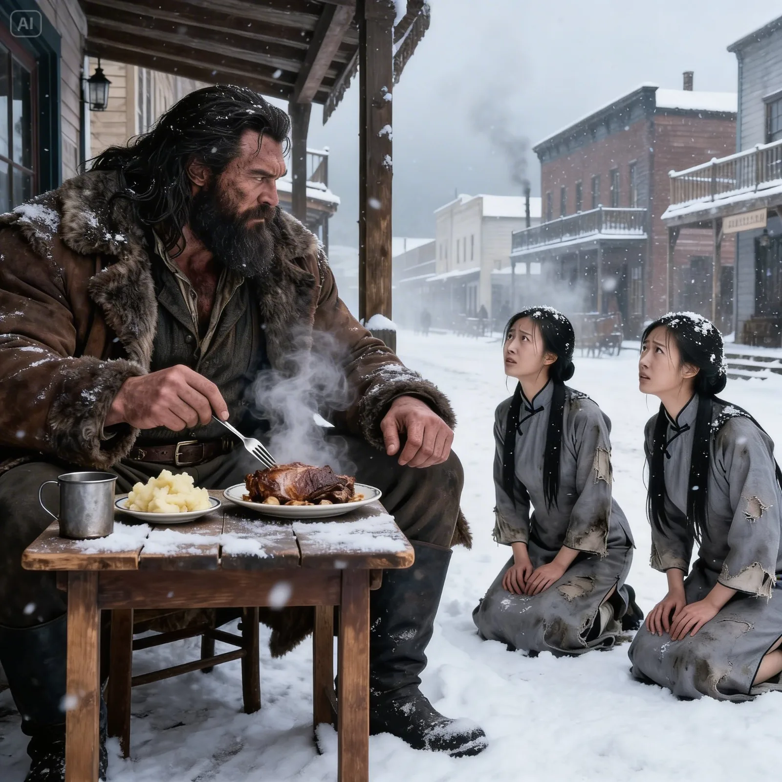 Mountain Man Heard “May We Have Your Leftovers” At Dinner, Then He Saw the Eyes That Broke Him