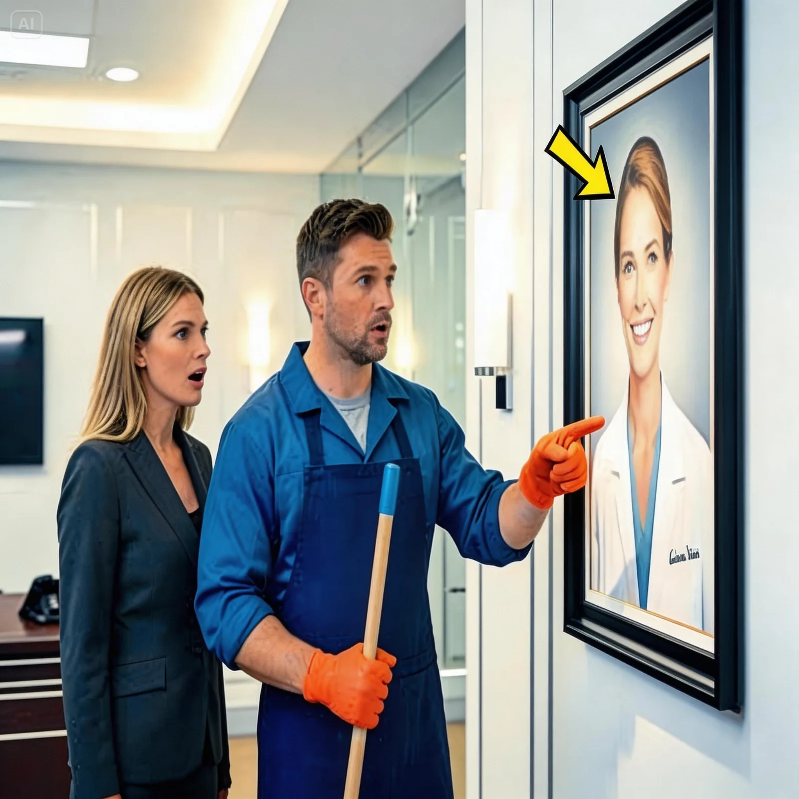 Single Dad Janitor Asks Billionaire: “Why Is My Wife’s Photo In Your Office?”—Then The UNBELIEVABLE