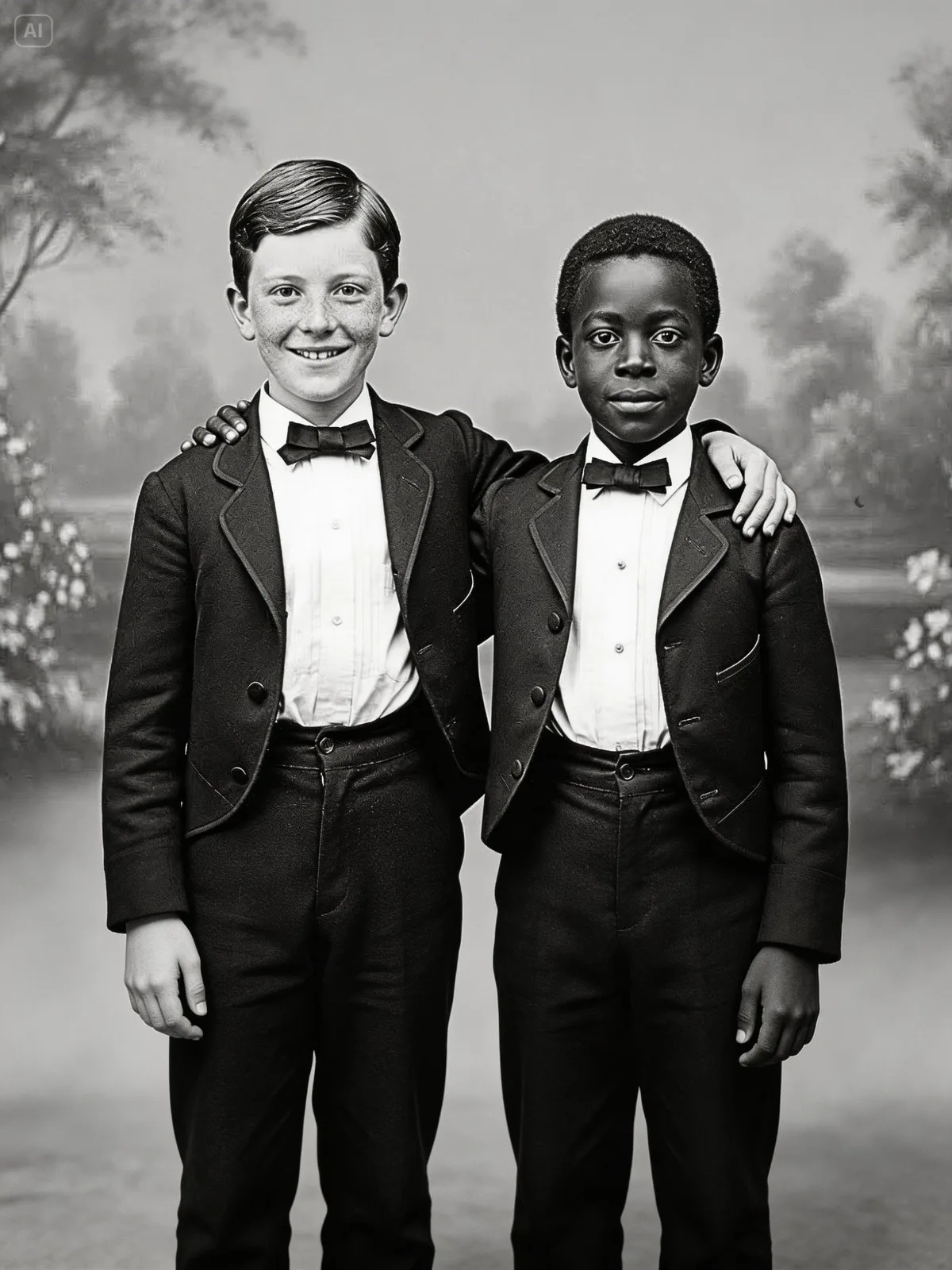 This 1870 portrait of two friends seems cheerful — until experts discovered its secret