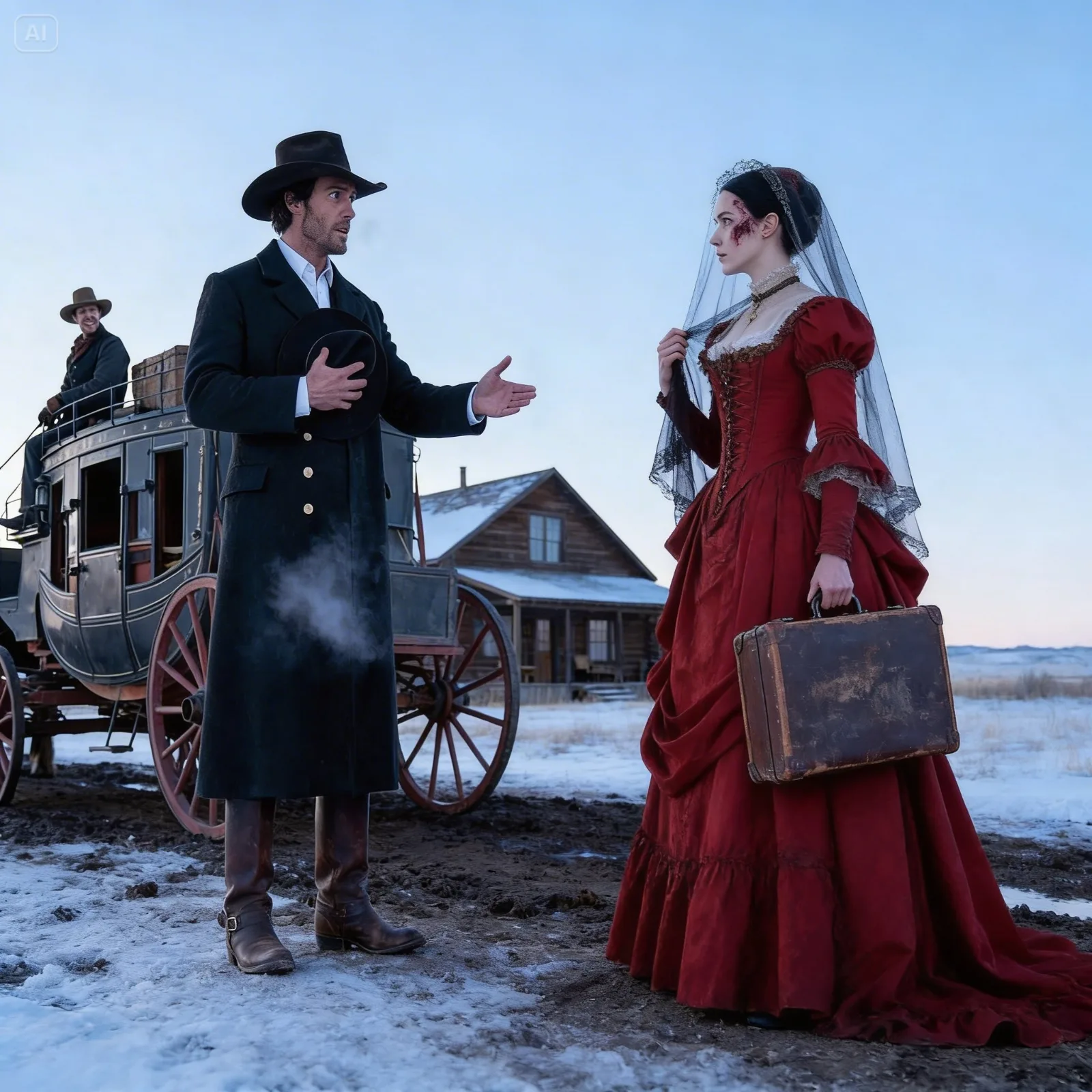 Rich Rancher Bought the Bride No One Wanted — Then Froze When He Saw Her Face