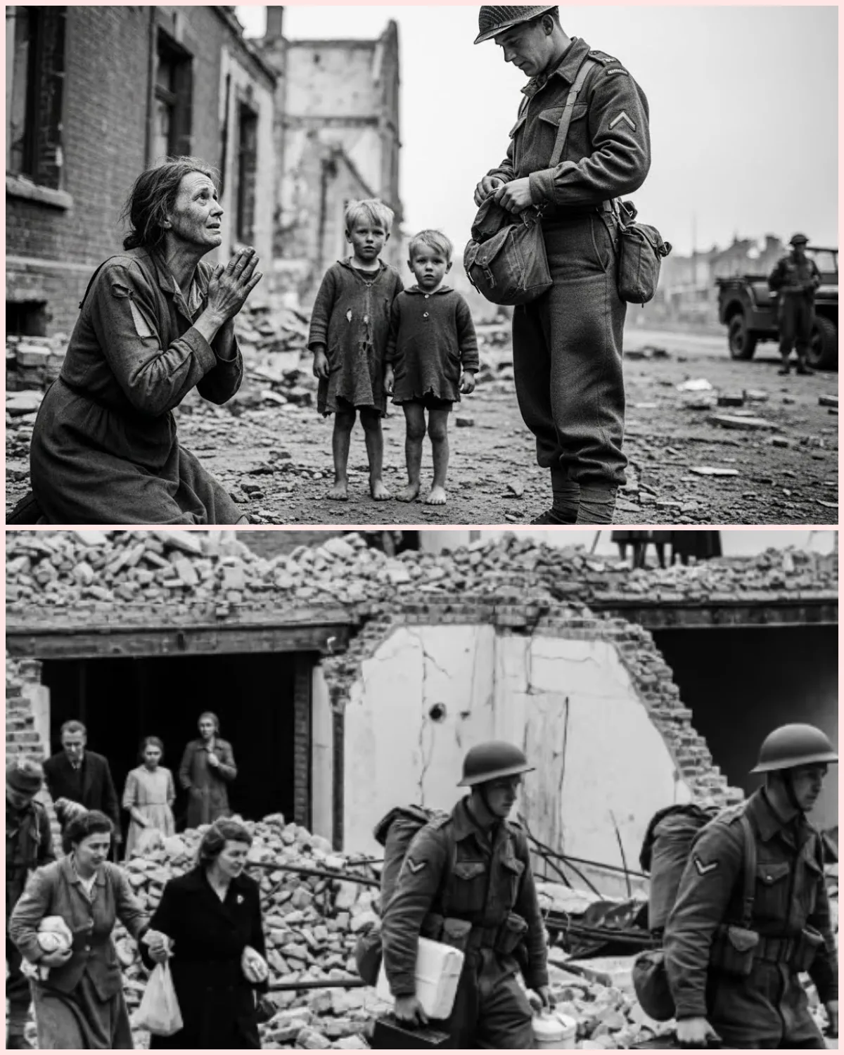 German Mother Begged A British Soldier for Food, What He Did Next Shocked Her