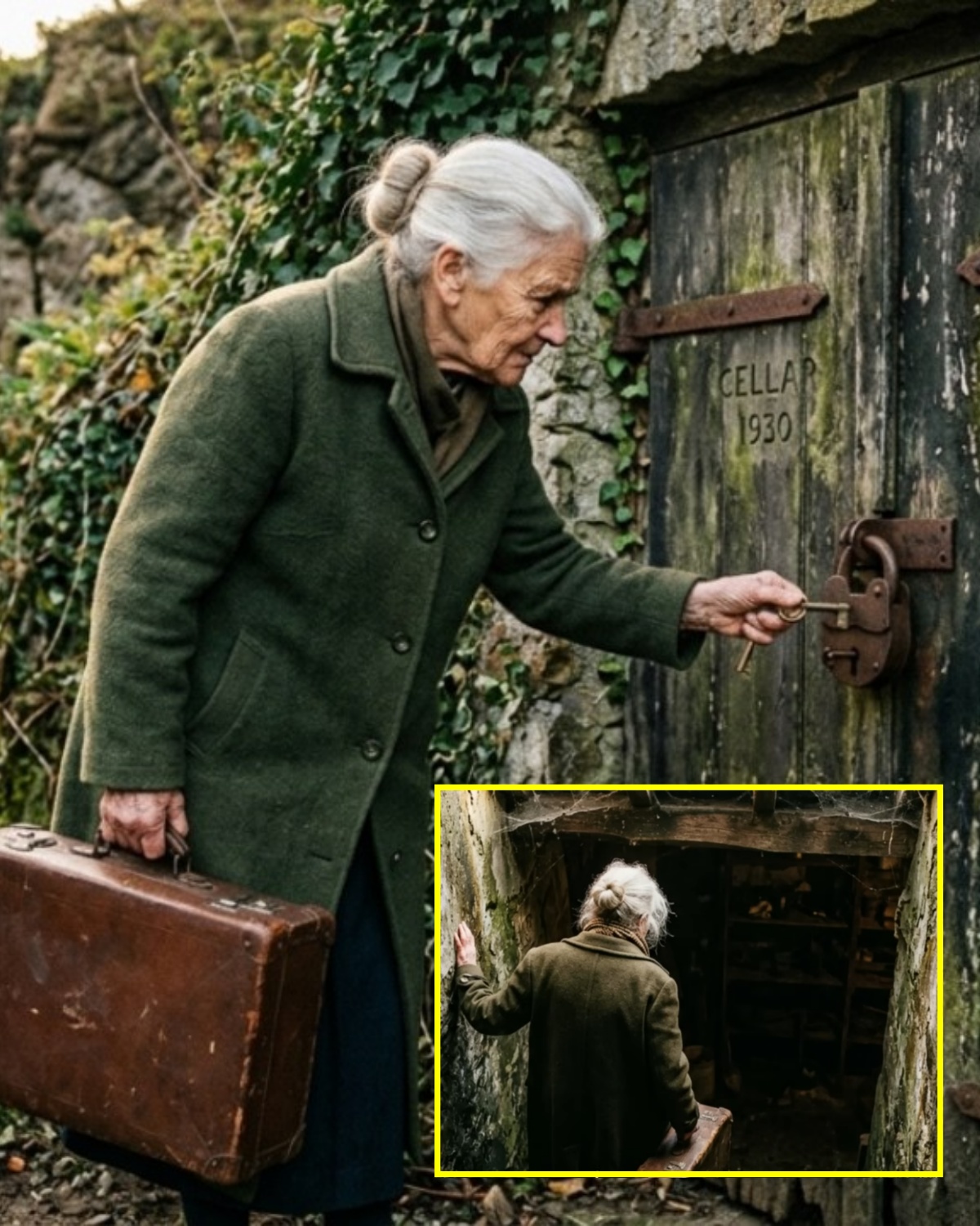 EVICTED AT 75 WITH NOTHING, SHE OPENED HER GRANDMA’S LOCKED BASEMENT—AND EVERYTHING CHANGED