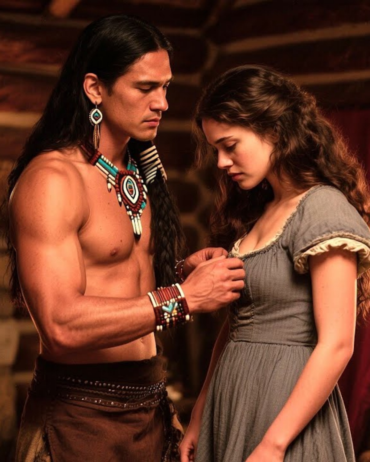 “Stop Me When It’s Too Much…” the Lonely Apache Murmured to the Bride He Won by Fate.