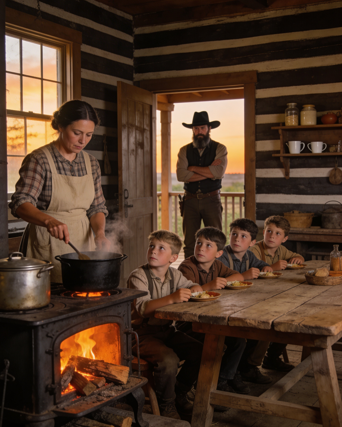 She Was Hired to Cook for 6 Kids—But the Widowed Rancher Cowboy Never Expected This Ending