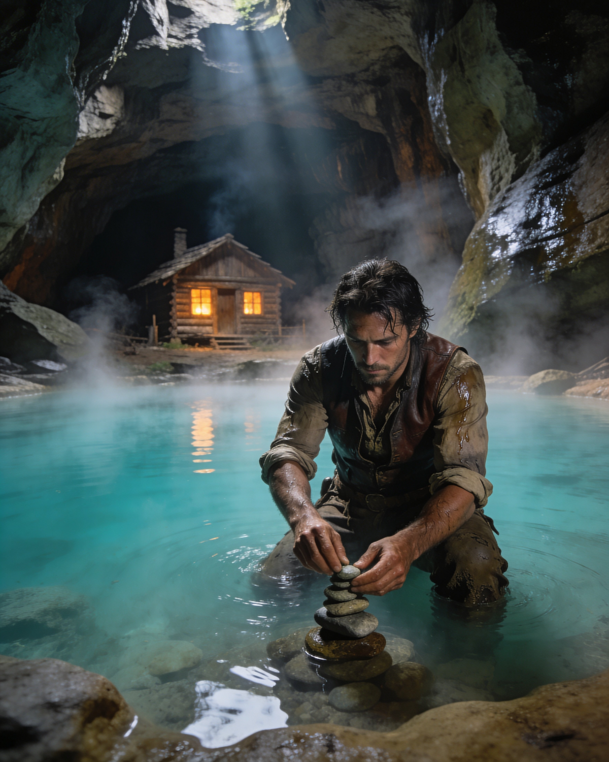 They Mocked His Cave Life — Until He Found a Hot Spring and Built Paradise They Begged to Enter..