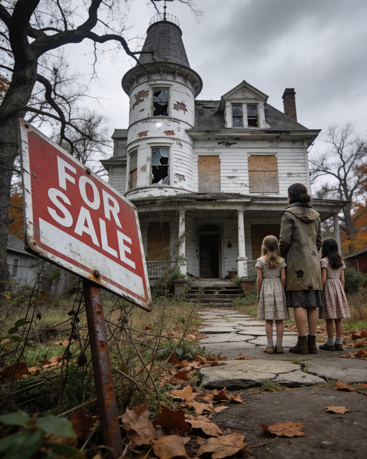 “It looks haunted!” |Single Mom Buys $1 Abandoned House and Discovers $50 Million Secret in Basement