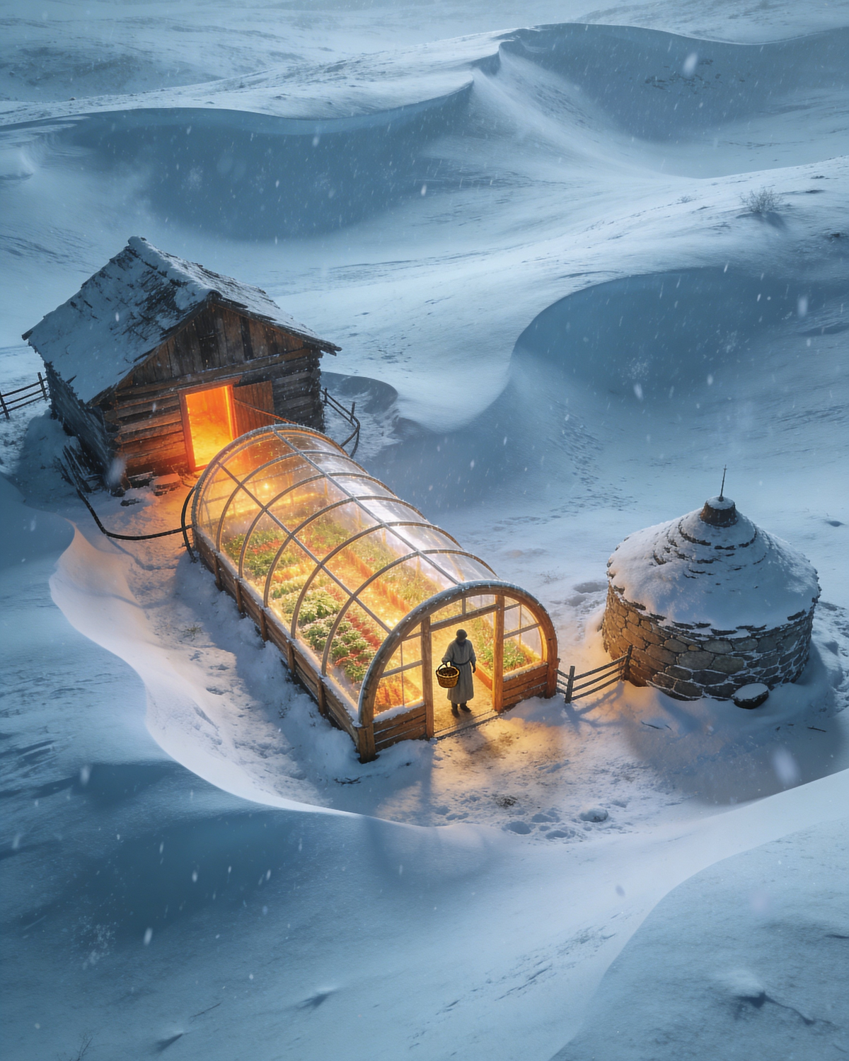 She Wove a Sapling Tunnel Between Her Cabin and Stone Silo—Winter Proved It Was the Smartest Move