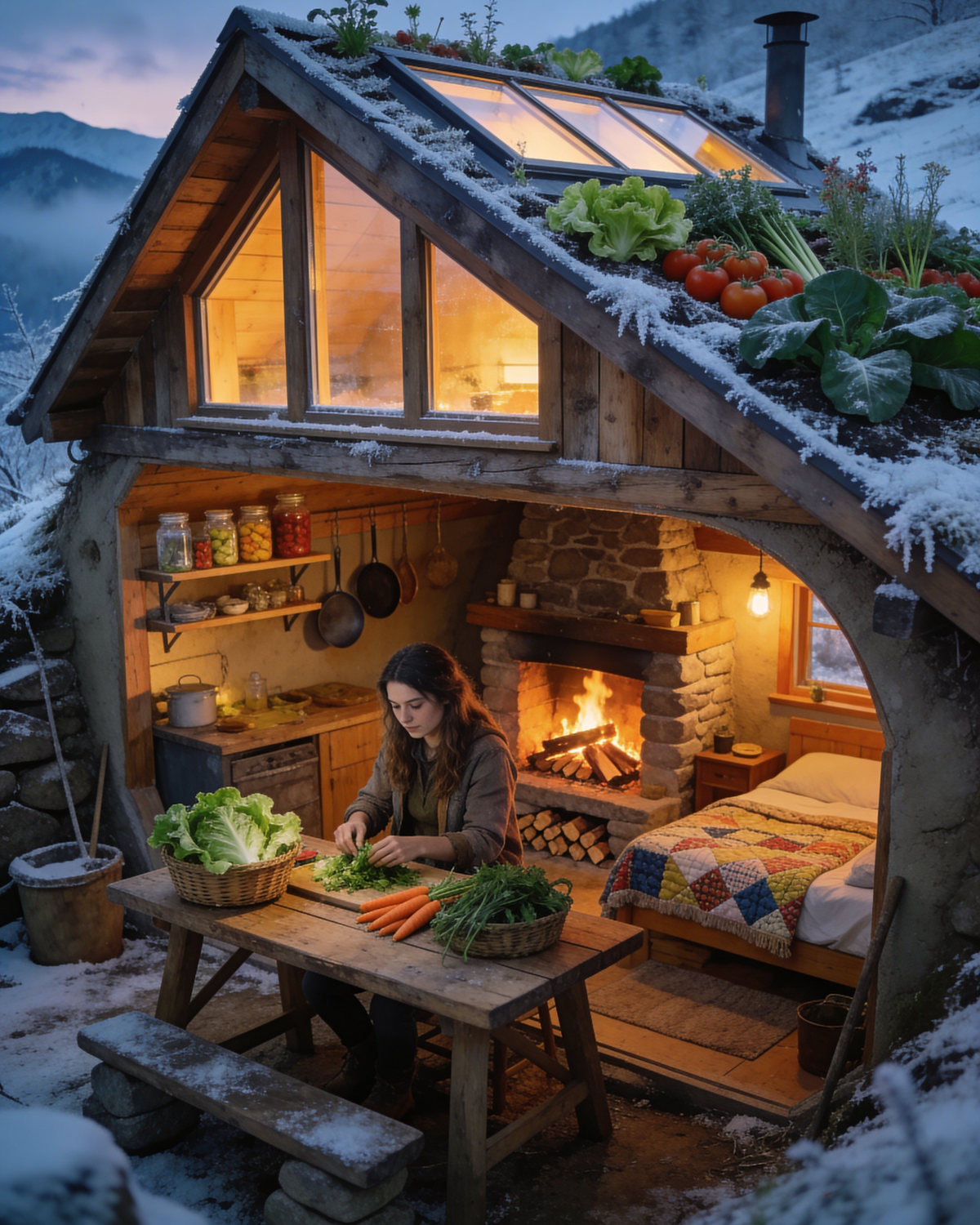 Parents In Law Left Her a Cabin With No Roof — They Were Shocked What She Built On Top