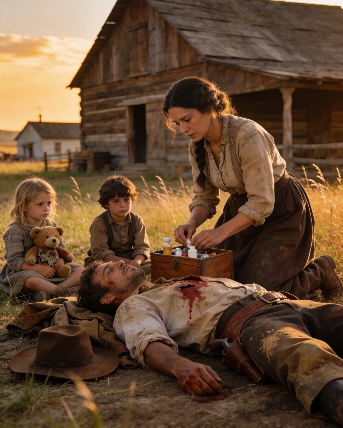 Poor Widow and Her Kids Saved Dying Rich Cowboy, Unaware He Will Change Their Lives Forever