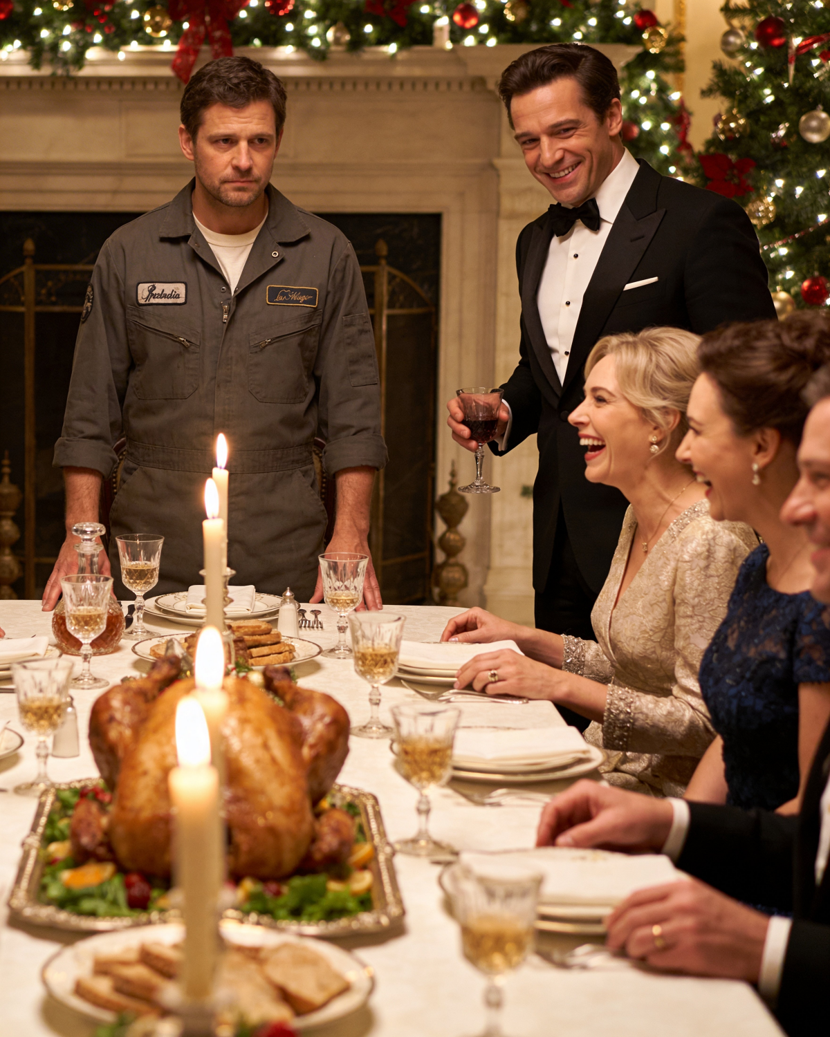 MY RICH BROTHER LAUGHED AT MY JOB IN FRONT OF THE ENTIRE FAMILY DURING DINNER, SAYING A MAN WHO FIXES TRUCK ENGINES WILL NEVER AMOUNT TO ANYTHING.