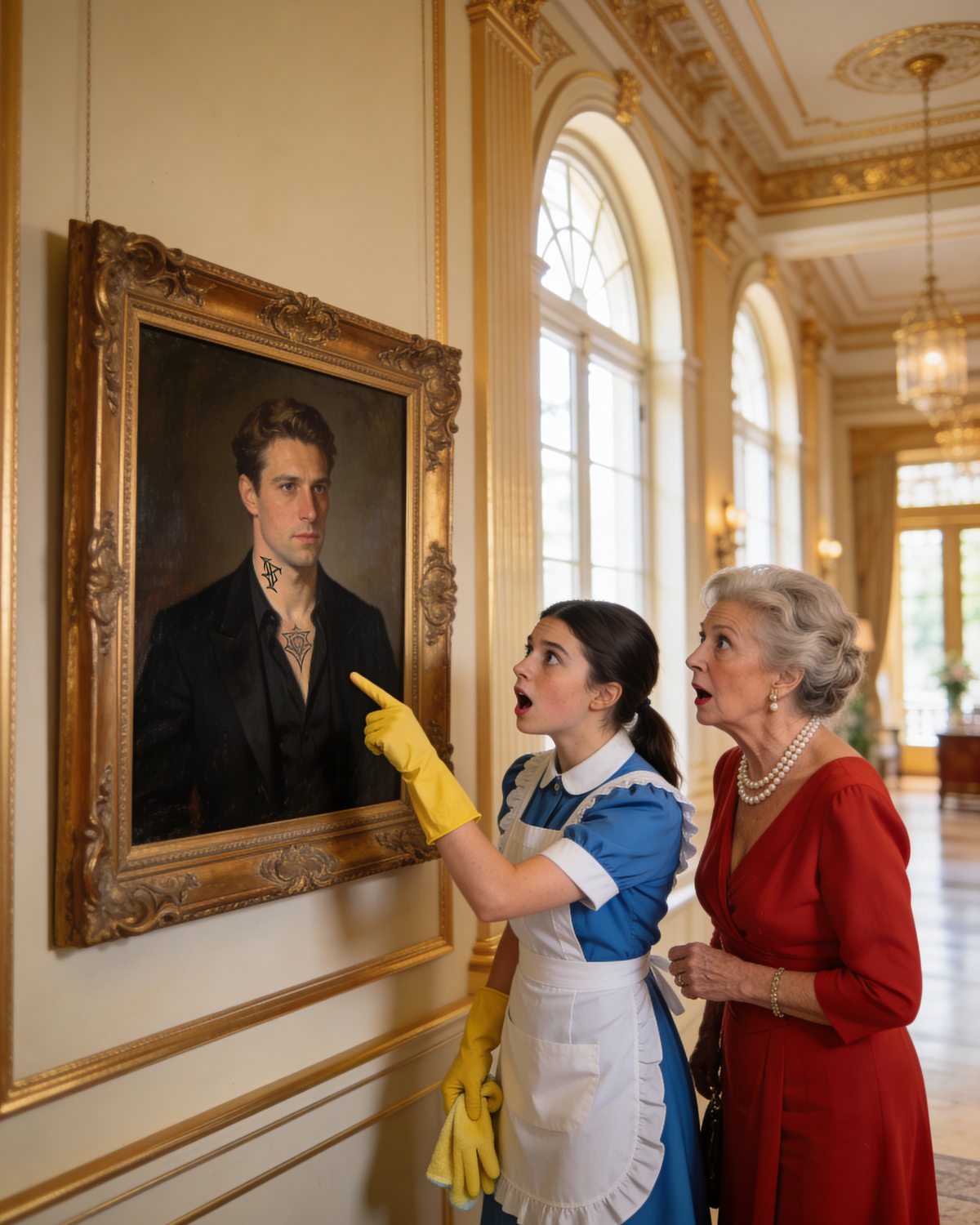 The New Maid Asks — “Ma’am, Why Is My Daughter’s Father The Man In That Portrait?”