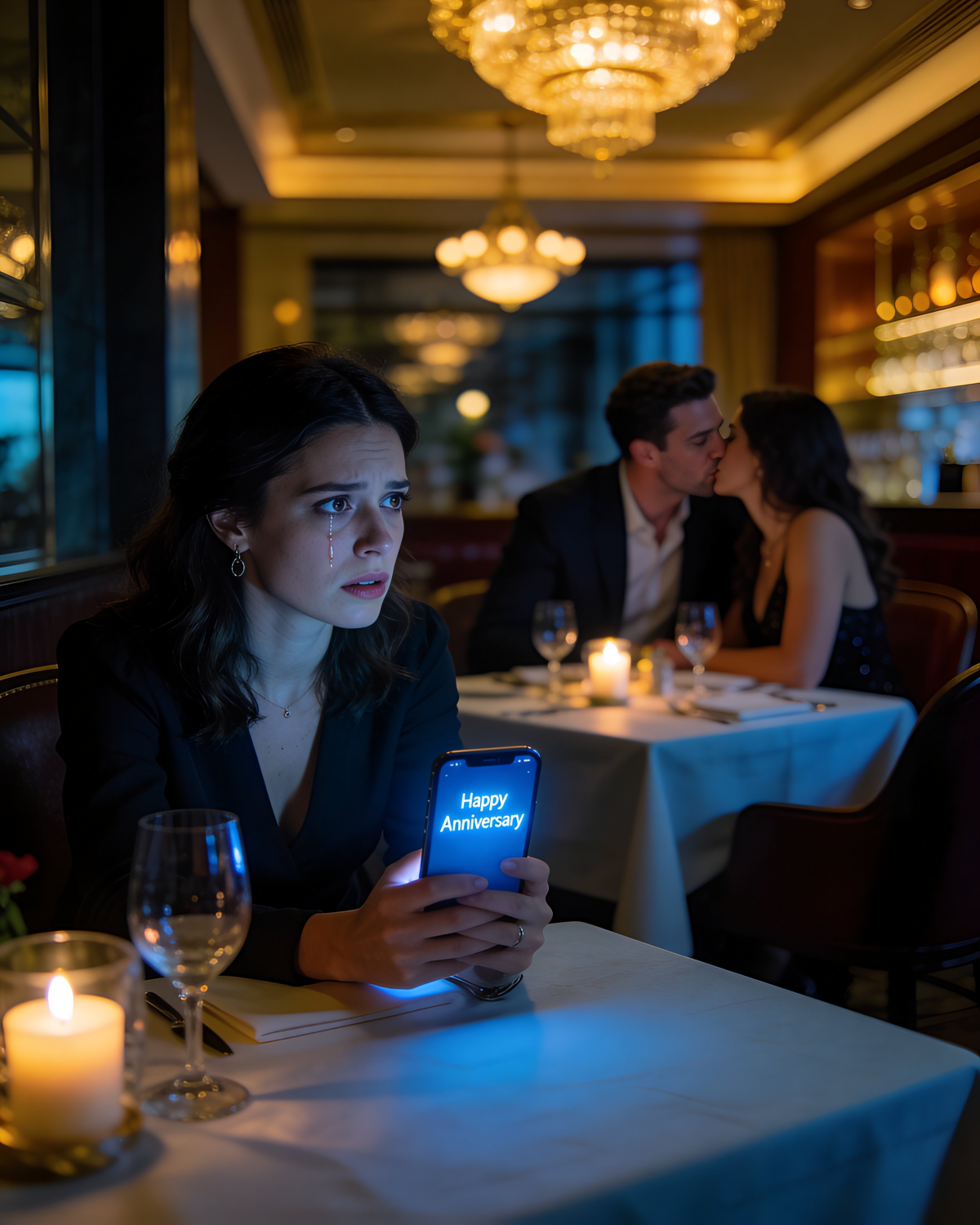 HE WISHED ME A HAPPY ANNIVERSARY WHILE SITTING ONLY FEET AWAY — WHAT I SAW WHEN I LOOKED UP DESTROYED EVERYTHING I THOUGHT I KNEW