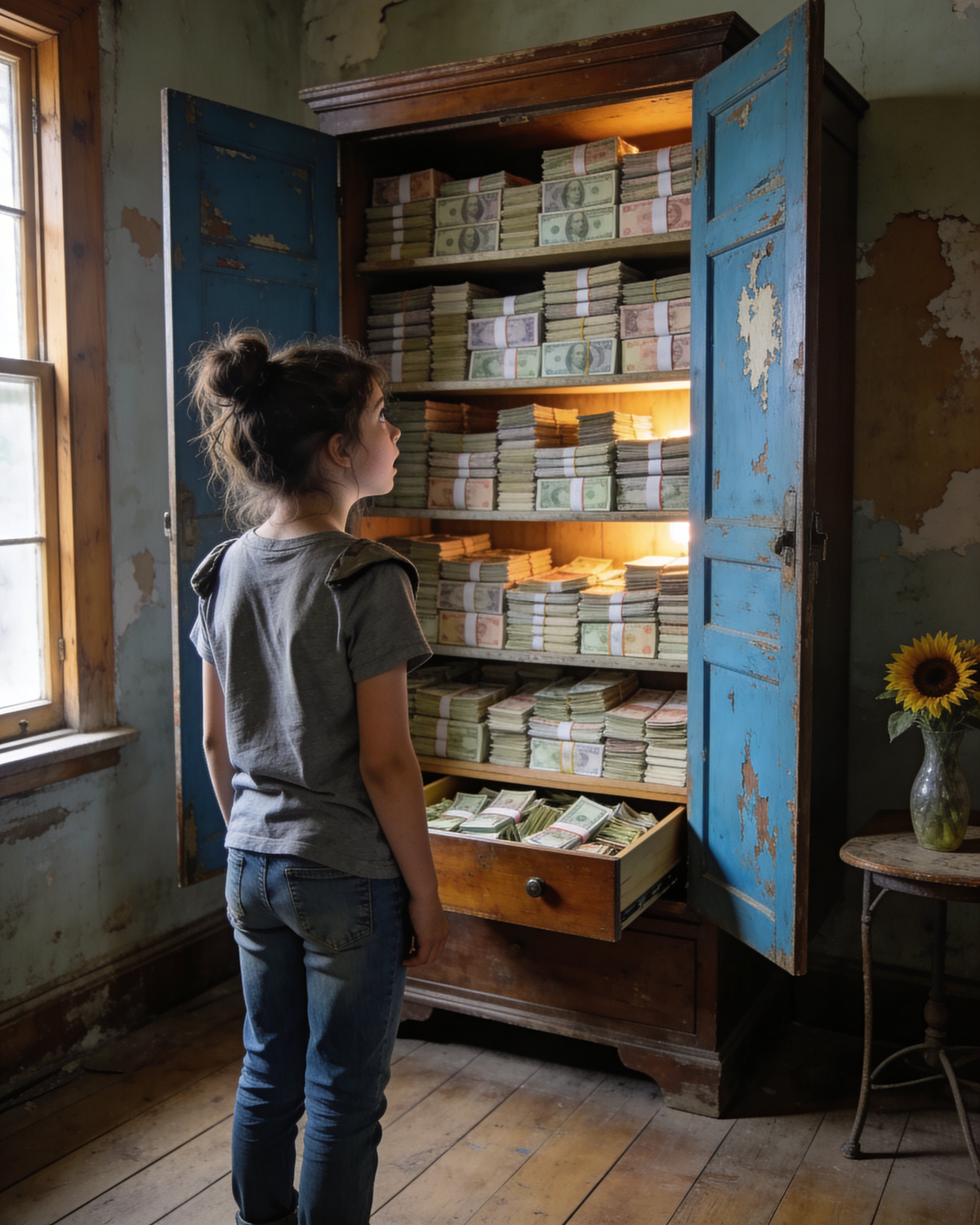 Family Fought Over Cash, She Got Aunt’s “Junk” Armoire — False Panel Held $326M