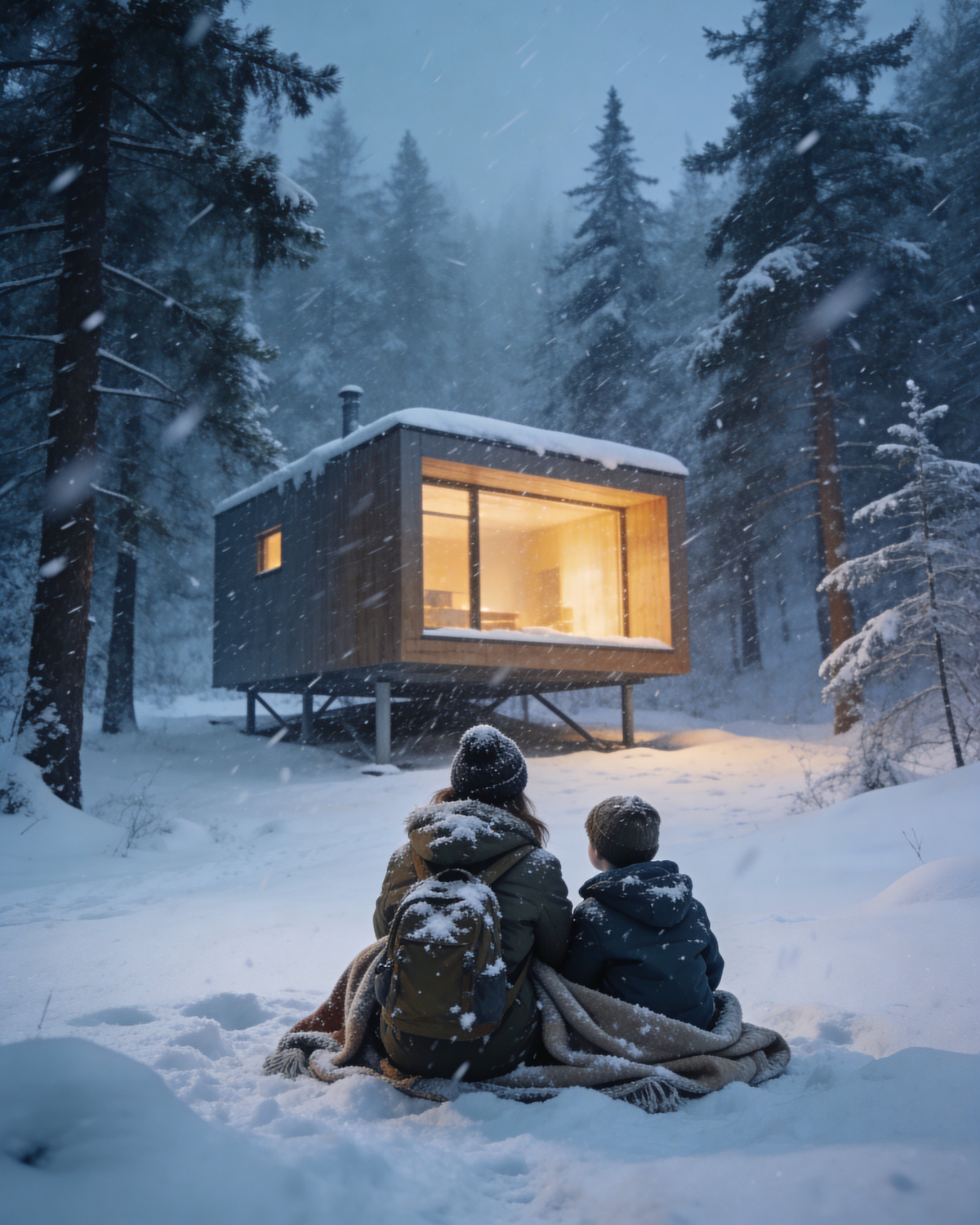 Trapped in a Blizzard, a Homeless Mom Discovered a Tiny Abandoned House — and Everything Changed!