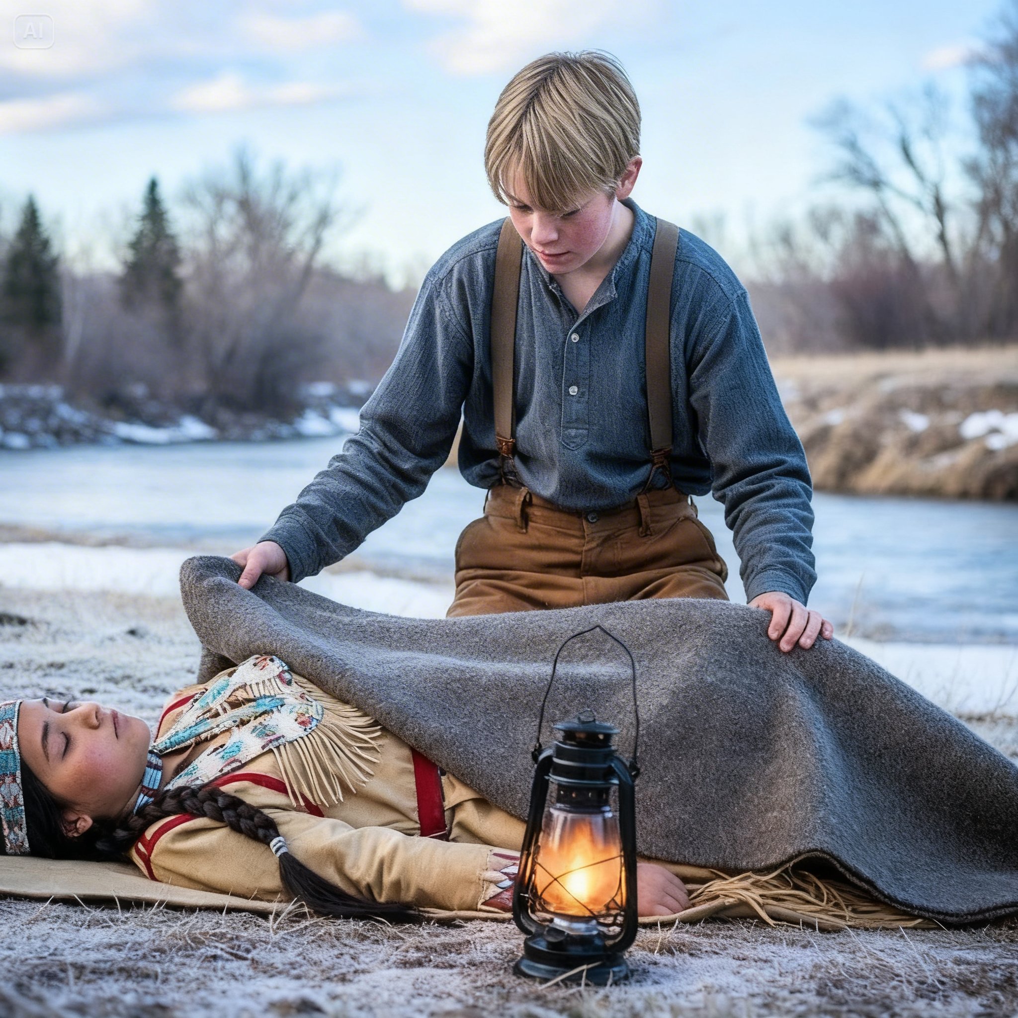 Young Boy Gave His Blanket to a Dying Indian Girl, 700 Warriors Lined Up Outside His Barn
