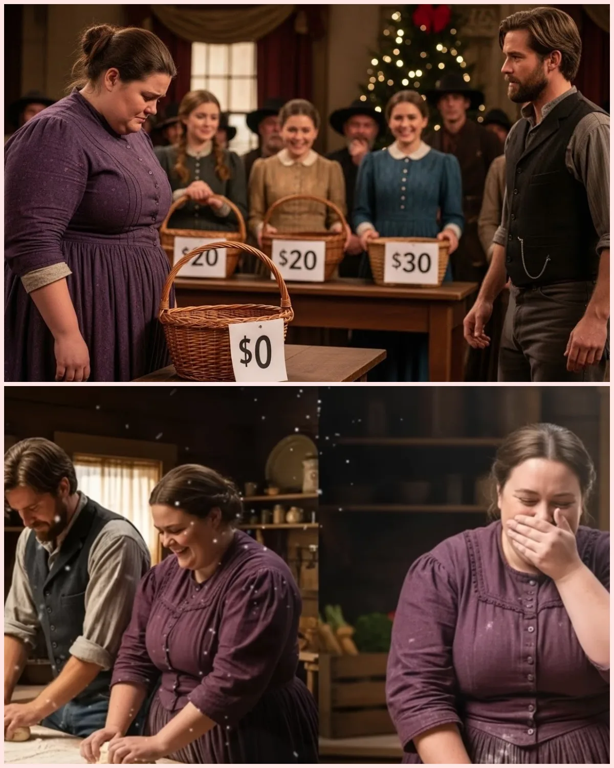 NOBODY WANTED THE WIDOW’S CHRISTMAS BASKET — UNTIL A RANCHER PAID TRIPLE AND SILENCED THE WHOLE TOWN