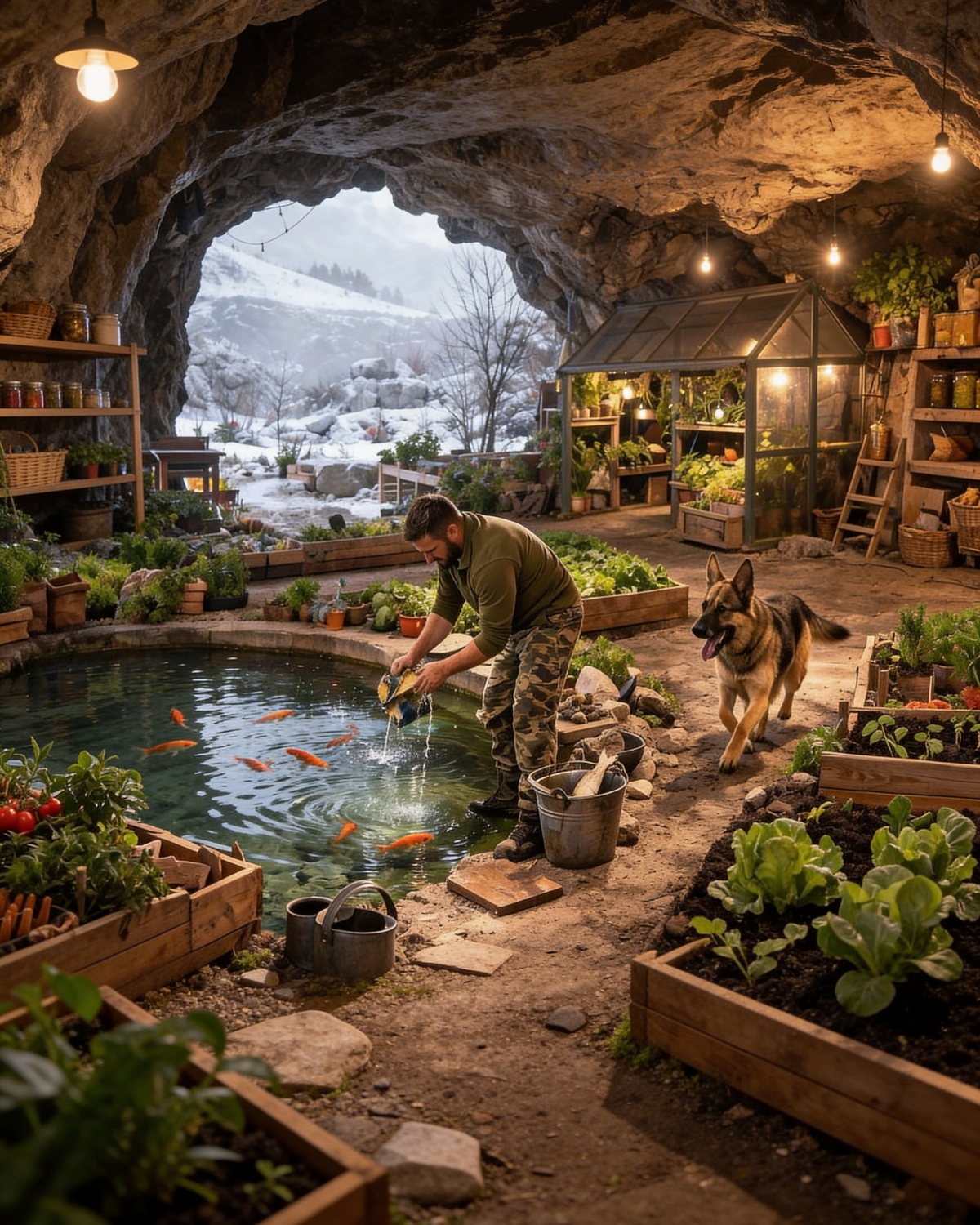 They Laughed at the Navy SEAL and His Dog’s Hidden Cave Farm—Until the Cold Left the Valley Desperate