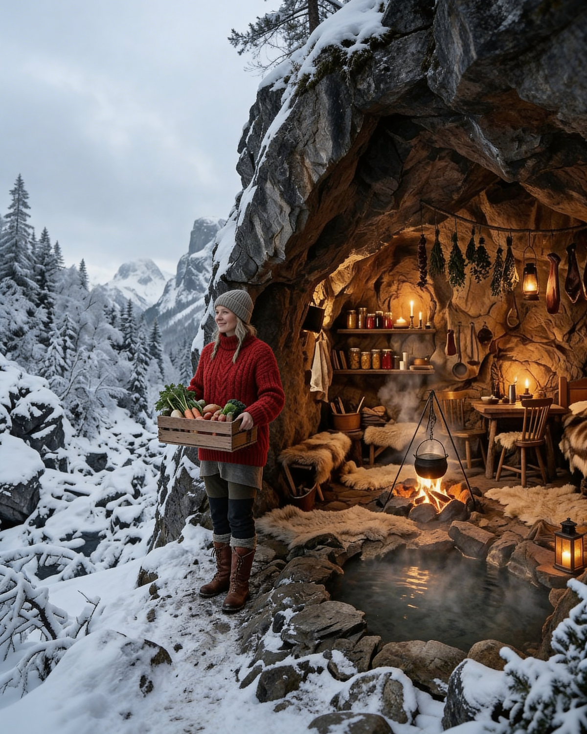 They Laughed at the Navy SEAL and His Dog’s Hidden Cave Farm—Until the Cold Left the Valley Desperate