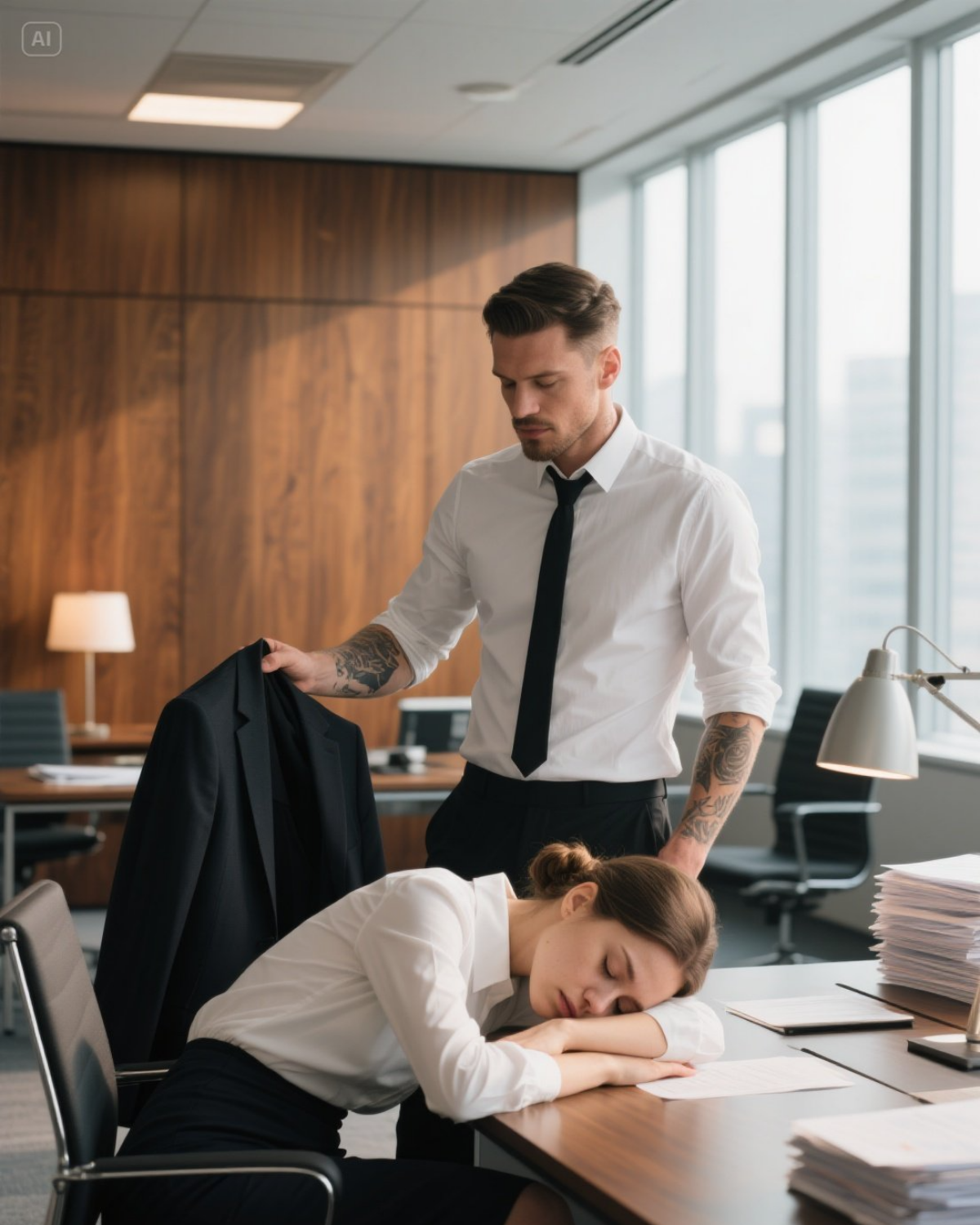 The Mafia Boss Found Her Sleeping on the Office Floor – What He Did Next Changed Her Life Forever