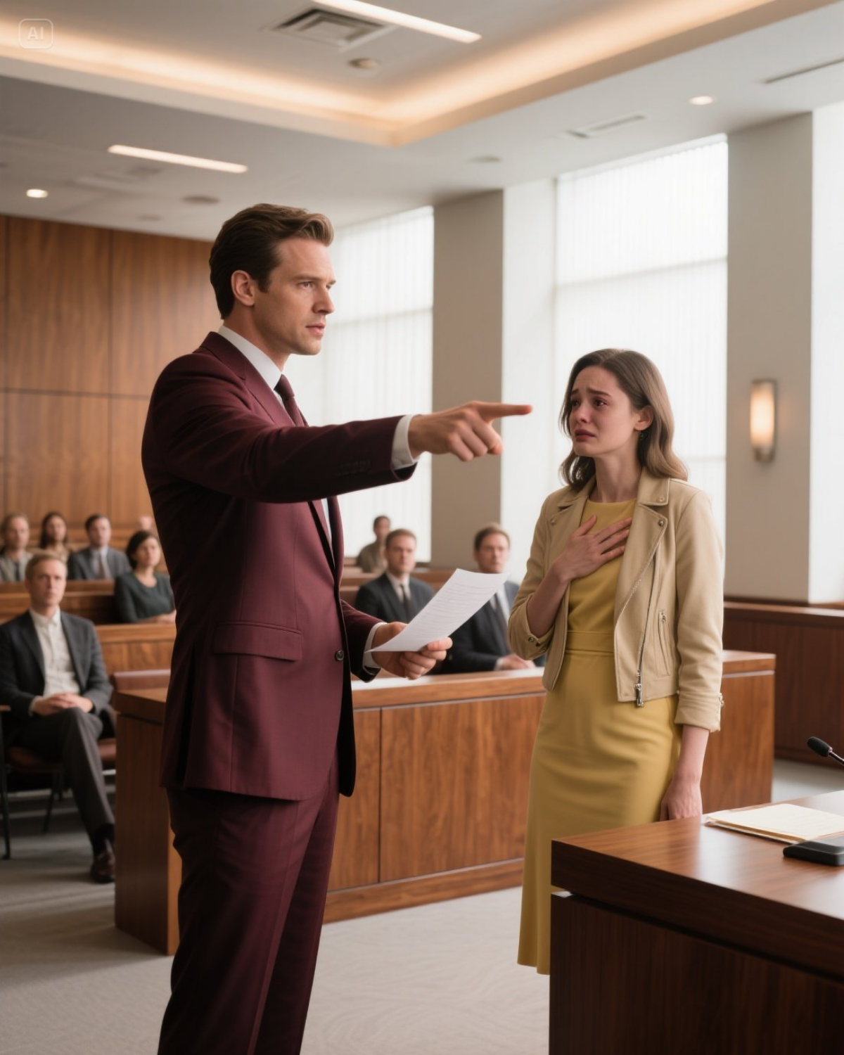 He Mocked His Wife for Having No Lawyer – Until Her Mother Walked In and Stunned the Entire Court