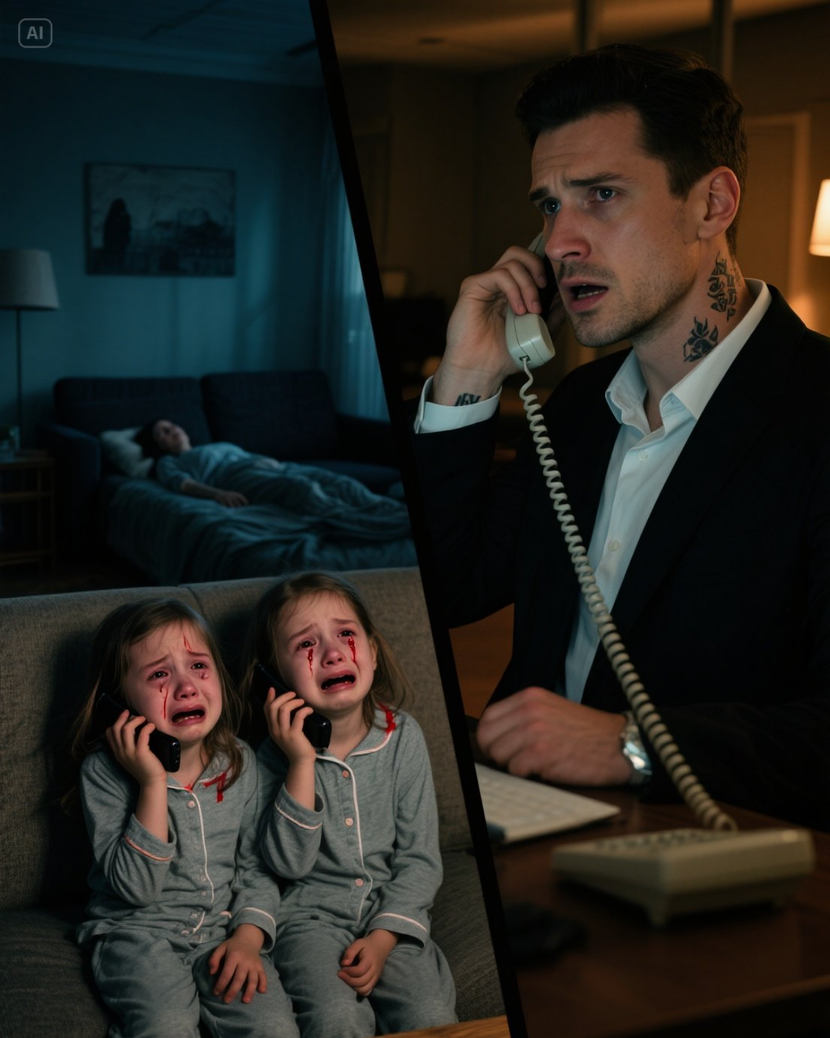 Her Twins Accidentally Revealed the Mafia Boss Was Their Real Father – Then She Collapsed in Front of Him