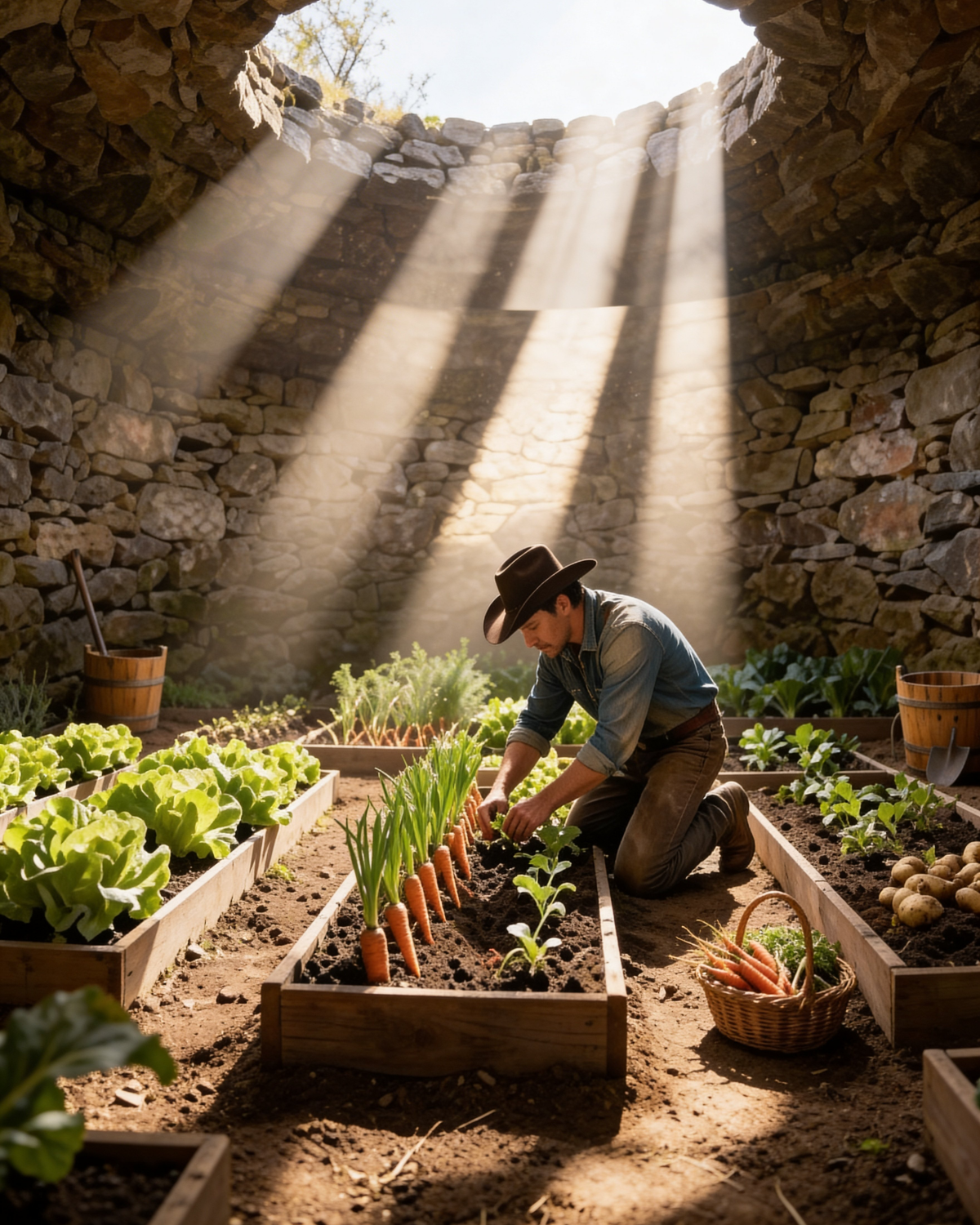 They laughed when the farmer planted vegetables in a dry well, until a flash flood submerged his entire crop.