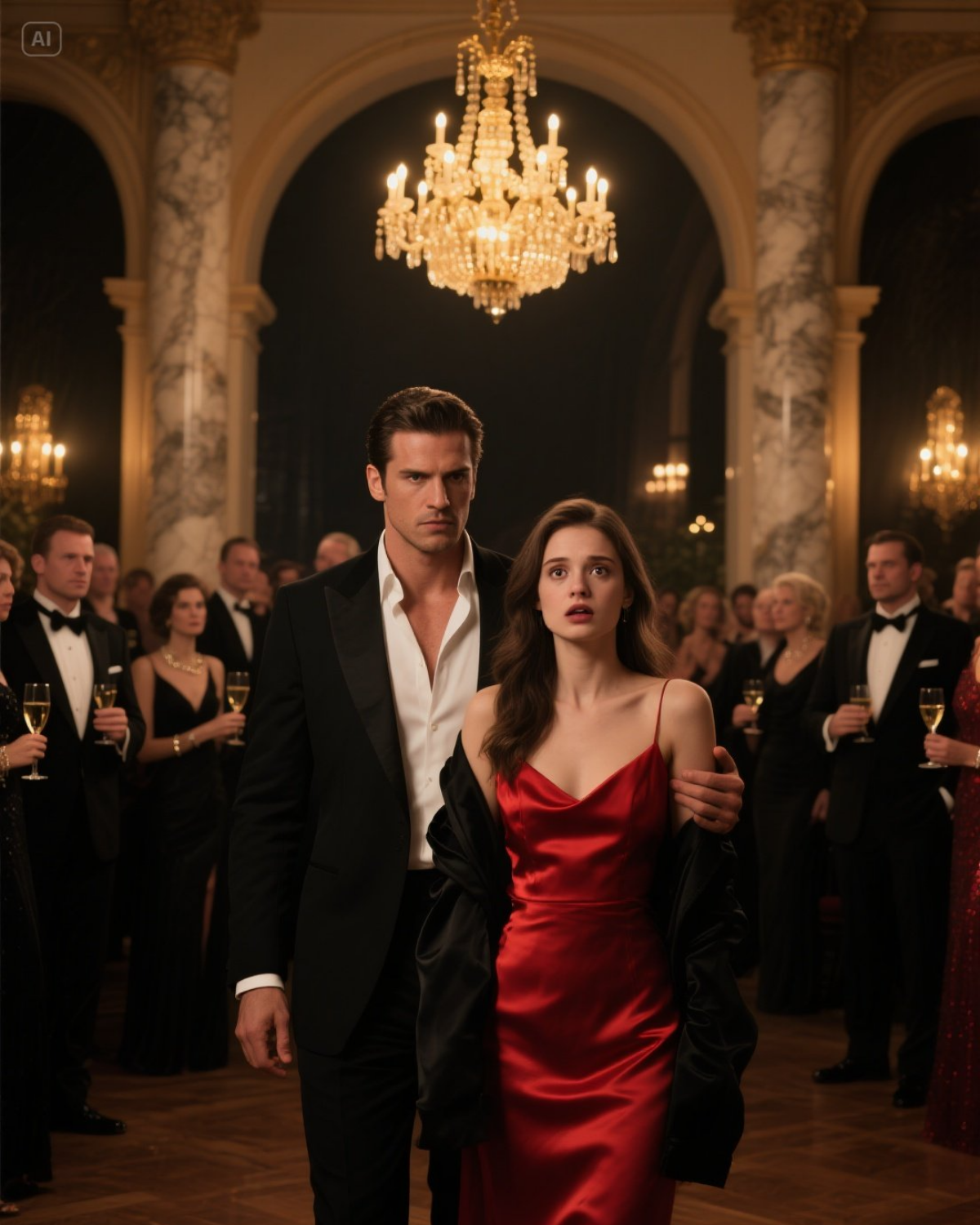 I Wore Red to the Gala—Then the Mafia Boss Threw His Coat Over Me and Growled, “No One Sees This but Me!”