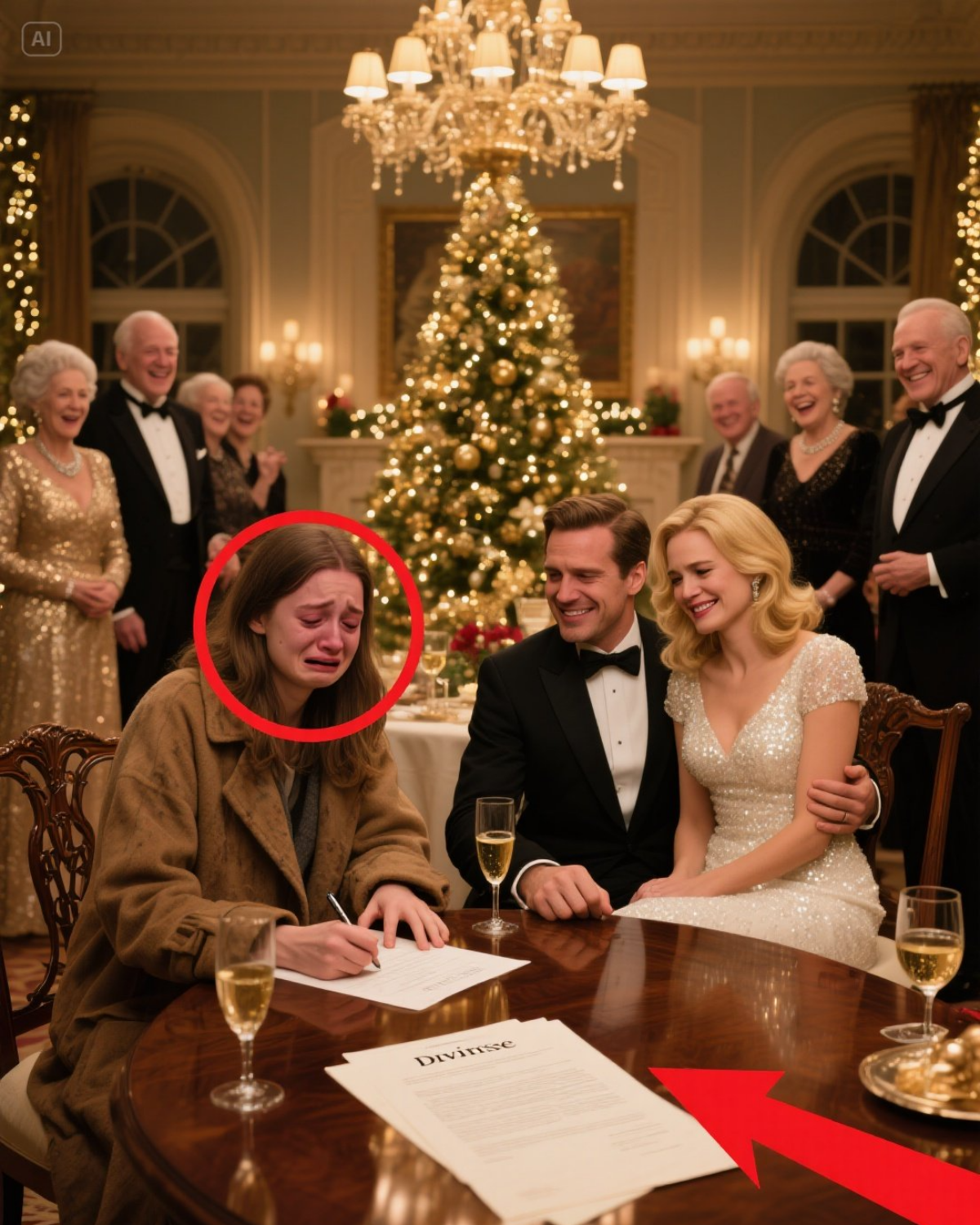Everyone Watched Her Cry Over the Divorce Papers—Then the Billionaire Exposed the Truth About Who She Really Was